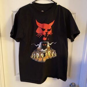 Bobcat T-Shirt Men’s Size Medium Black Graphic T Shirt Fruit Of The Loom Lofteez